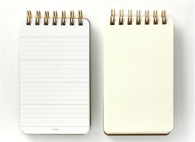 Midori MD Grain Memo Pad 5" x 3" | Lined and Plain Pages