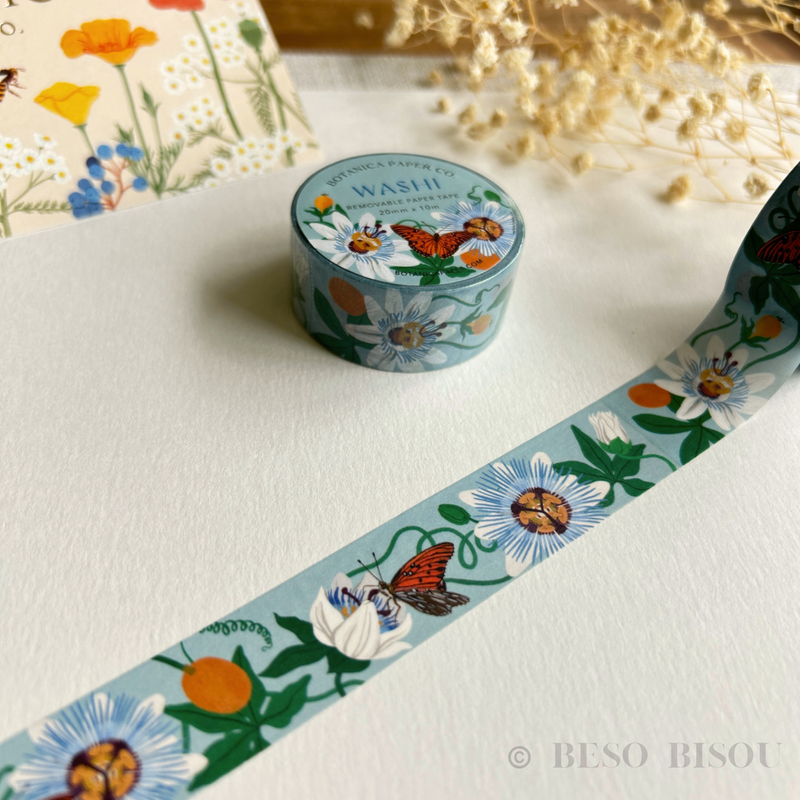 Botanica Paper Co. - Passion Flower Washi Tape