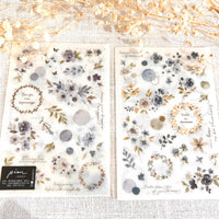 Pion - Flowers & Botanicals Rub-On/Transfer Stickers (2 sheets)