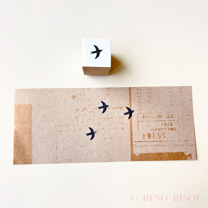 Yohaku - Bird Rubber Stamp (S038)