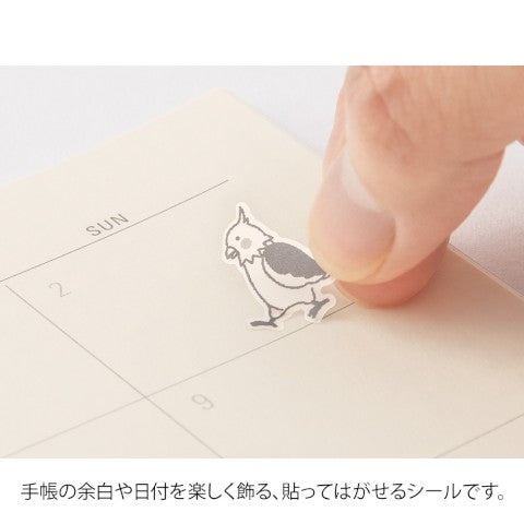 Midori Removable Bird Planner Stickers