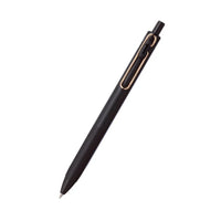 Uniball One Gel Pen in Black and Off-White With Rose Gold Clip - 0.38 mm & 0.5 mm (Black Ink)