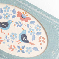 Blue Birds Mini Greeting Notecard Set