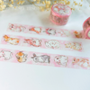 BGM - Gold-Foiled Bunnies Pink Washi Tape