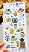 Mind Wave - Coffee Painting Sticker