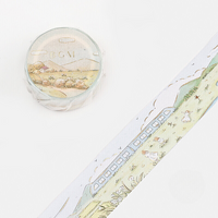 BGM - Gold-Foiled Countryside Train Ride Washi Tape
