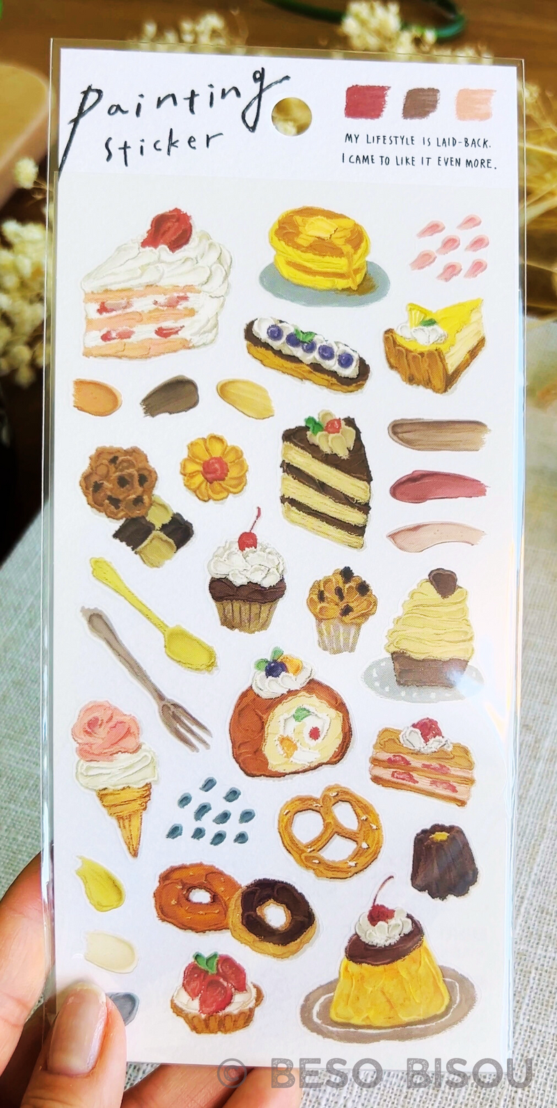 Mind Wave - Desserts Painting Sticker