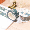 Silver-Foiled Floral Washi Tape (Eternity)