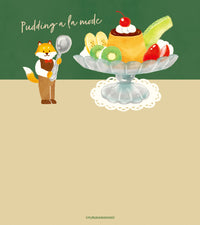 Furukawashiko - Fox Cafe Memo Pad | Pudding A La Mode