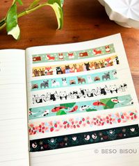 Girl of All Work - Merry Birds Hearts & Holiday Washi Tape