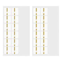 Midori Chiratto Removable Large Index Tabs - Numbered Gold