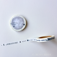 Yohaku -  Letters & Numbers Slim Washi Tape "Balance" (L-009)