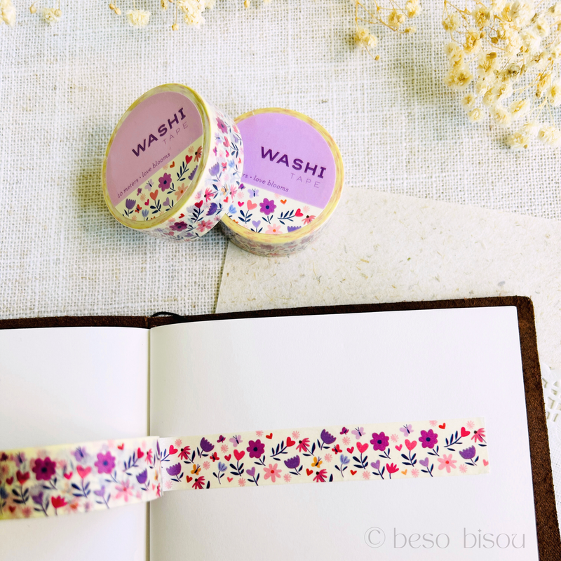 Girl of All Work - Love Blooms Washi Tape