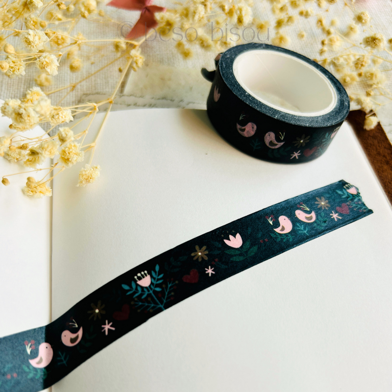 Girl of All Work - Merry Birds Hearts & Holiday Washi Tape