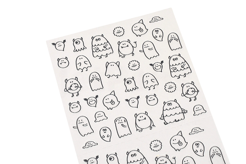 Midori Removable Monsters Planner Stickers