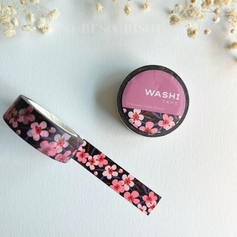 Girl of All Work - Cherry Blossoms & Night Blooms Washi Tape