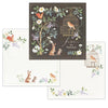 Forest Animals Washi Paper Memo Pad "The Nightingale"