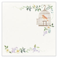 Forest Animals Washi Paper Memo Pad "The Nightingale"