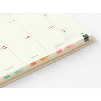 Midori Chiratto Removable Large Index Tabs - Numbered Rainbow