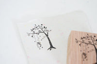 Black Milk Project - Girl on Swing Rubber Stamp