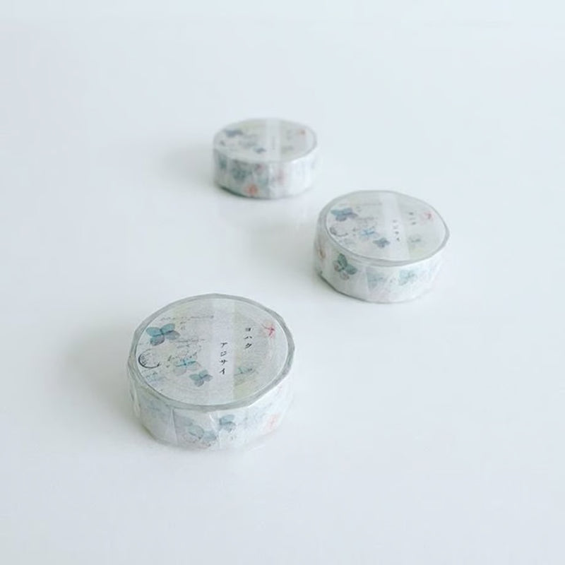 Yohaku -  Mini Hydrangea Watercolor Washi Tape (Y045)