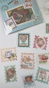 Gold-Foiled Postage Animals Flake Stickers