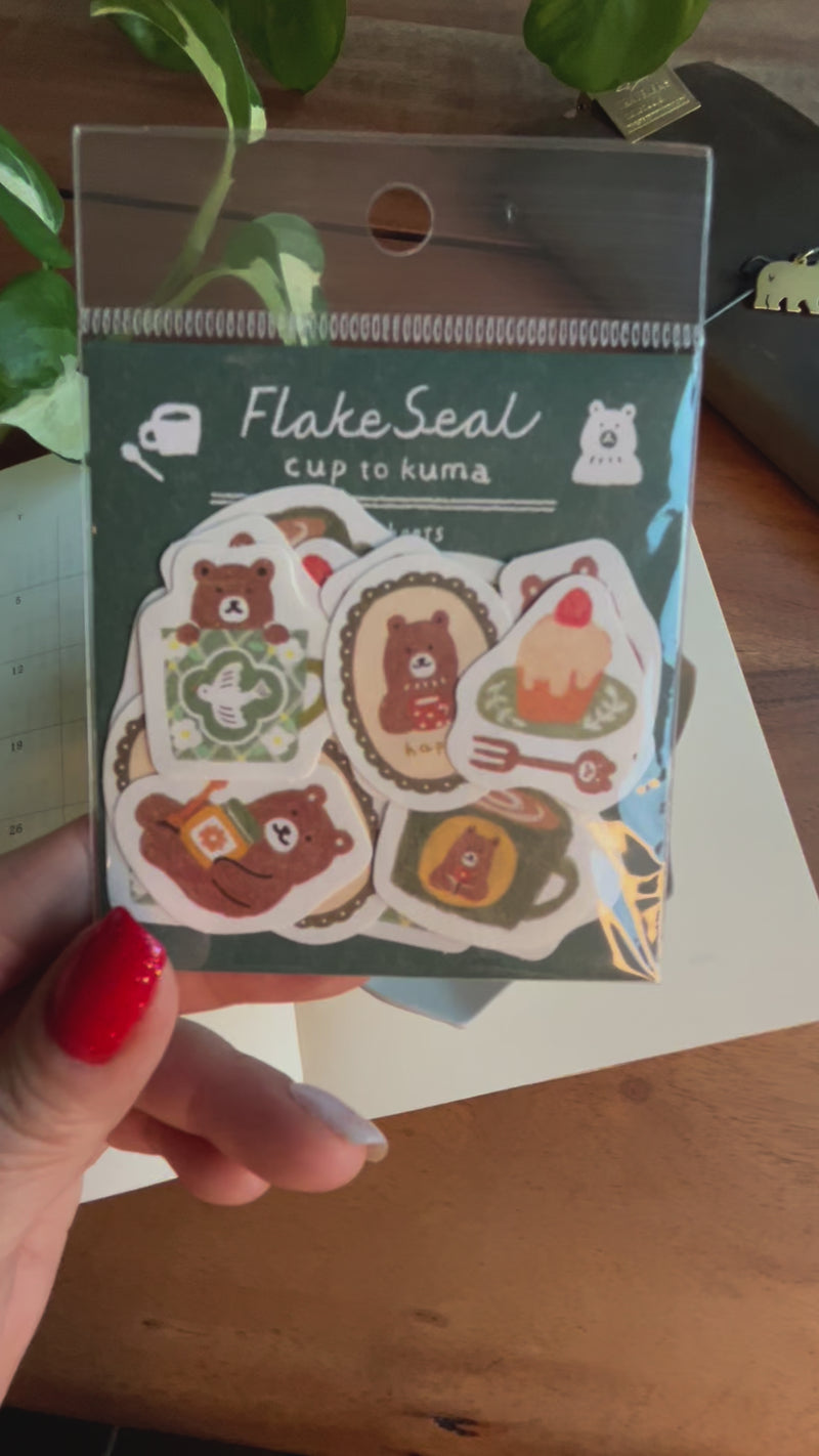 Furukawashiko - Cafe Bear Flake Stickers
