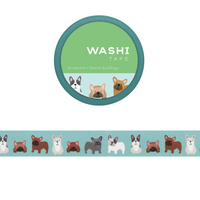 Girl of All Work - French Bulldogs Washi Tape