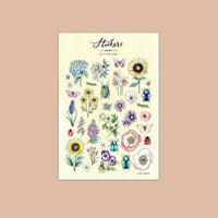 Typoflora - Summer Flowers Lovers Sticker Sheet