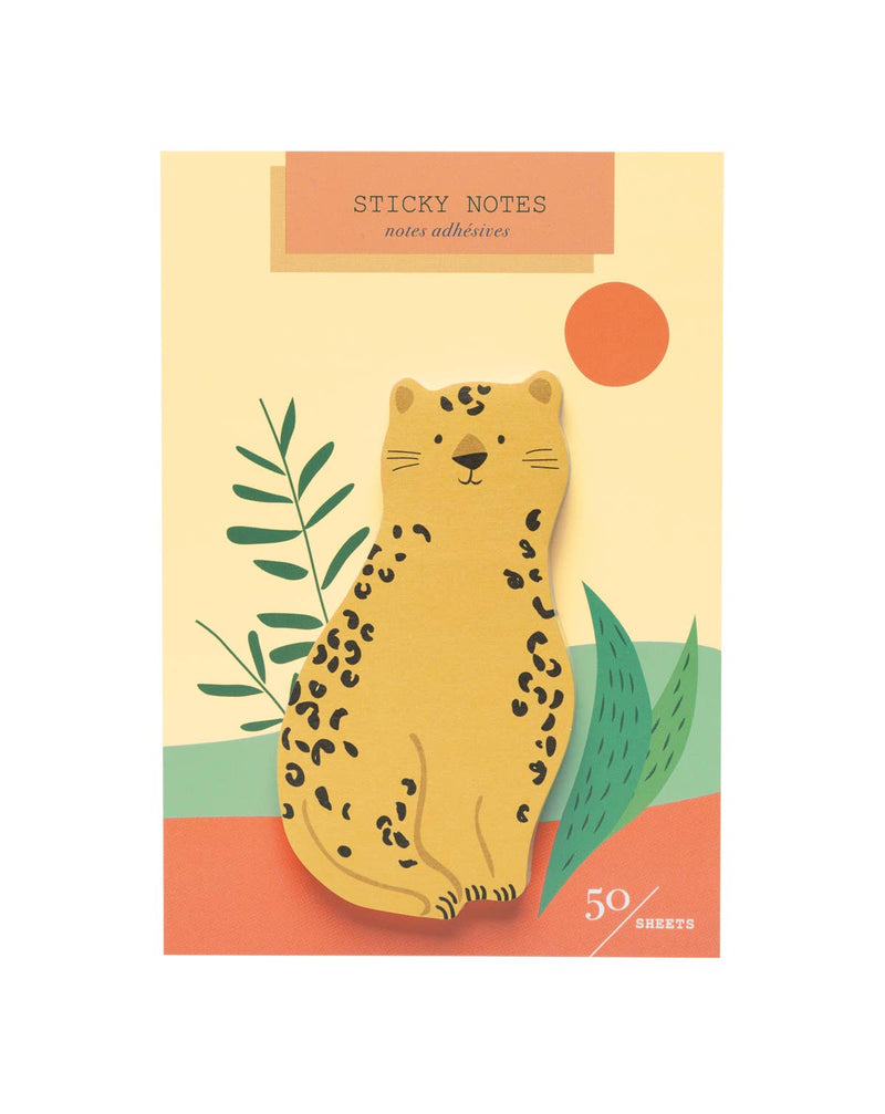 Girl of All Work - Cheetah Die Cut Sticky Notes