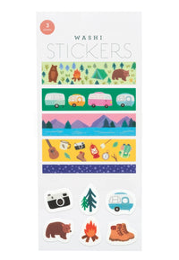 Girl of All Work - Summer Camping Washi Stickers