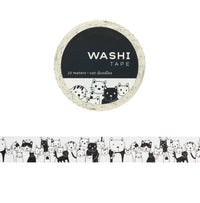 Girl of All Work - Cat Doodles Washi Tape