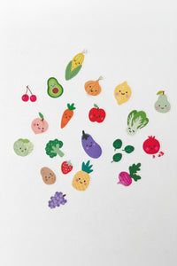 Girl of All Work - FRESH PRODUCE | Jumble Washi Stickers