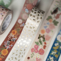 Botanica Paper Co. - GOLD PETITE FLORA |  Washi Tape