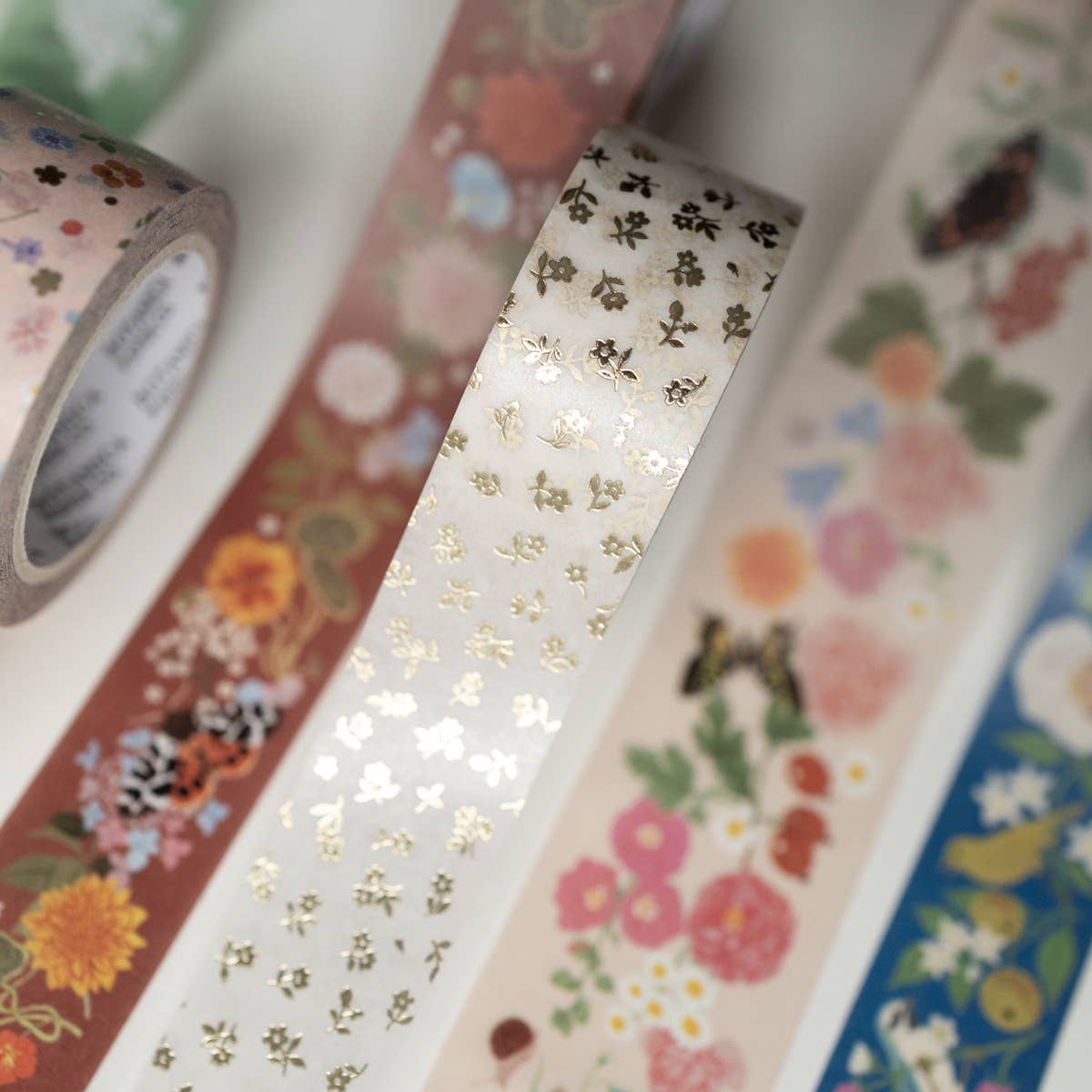 Botanica Paper Co. - GOLD PETITE FLORA |  Washi Tape