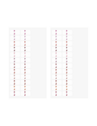 Midori Chiratto Removable Small Index Tabs - Pink