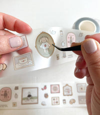 Kuboandlucy Stationery Co -  "Saturday at the Cafe" Kiss Cut P.E.T Tape