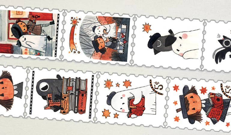 Shelley Couvillion - Pumpkin and Spice Stamp Washi Tap