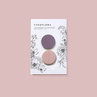Typoflora - LAVENDER & PLUM CIRCLE | Sticky Notes
