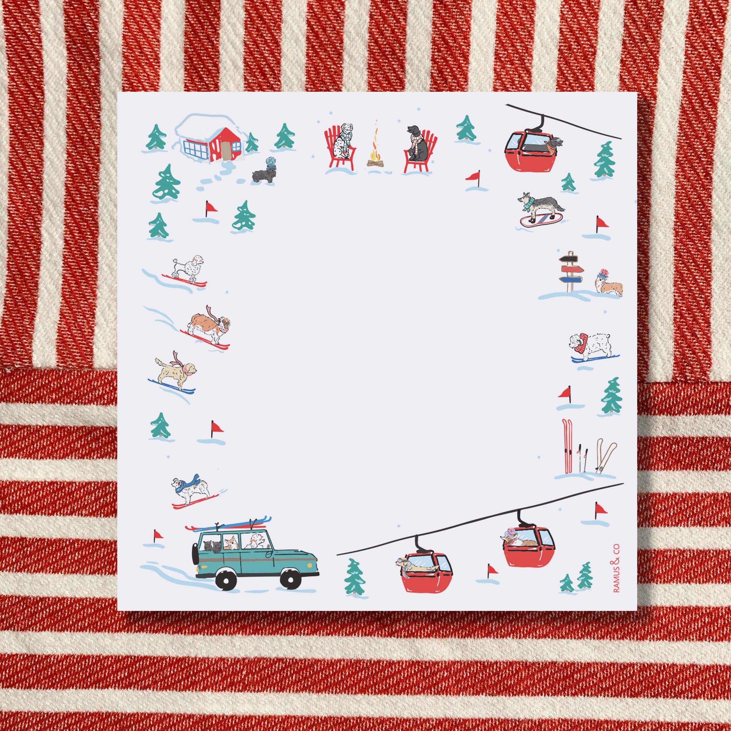 Ramus & Co. - SKI DOGS | Memo Pad