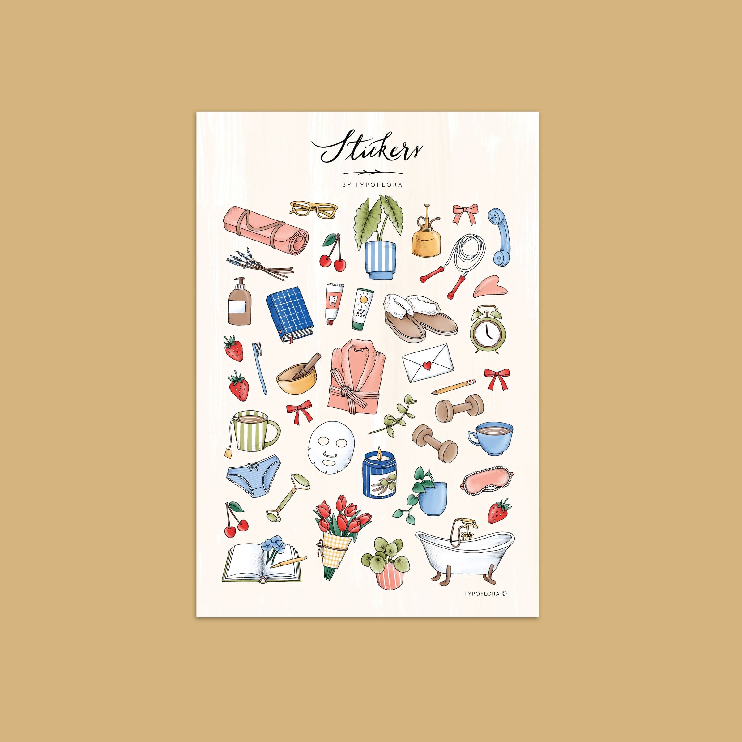 Typoflora - EVERYDAY RITUALS | Sticker Sheet