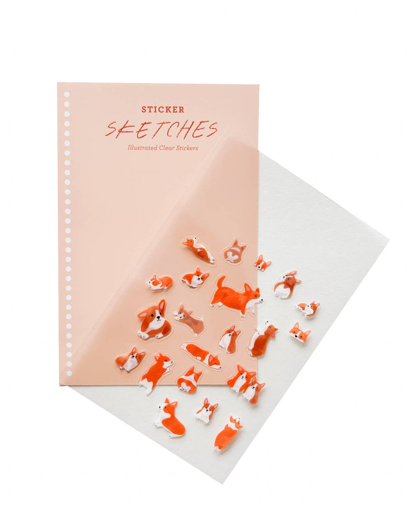 Girl of All Work - CORGI STICKER SKETCHES | Stickers