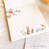 Nuku - Forest Animals Washi Paper Memo Pad "The Nightingale"