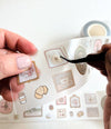 Kuboandlucy Stationery Co -  "Saturday at the Cafe" Kiss Cut P.E.T Tape