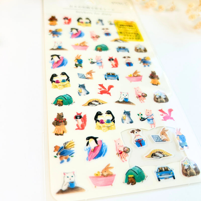 Midori - Animal Activities Sticker Sheet