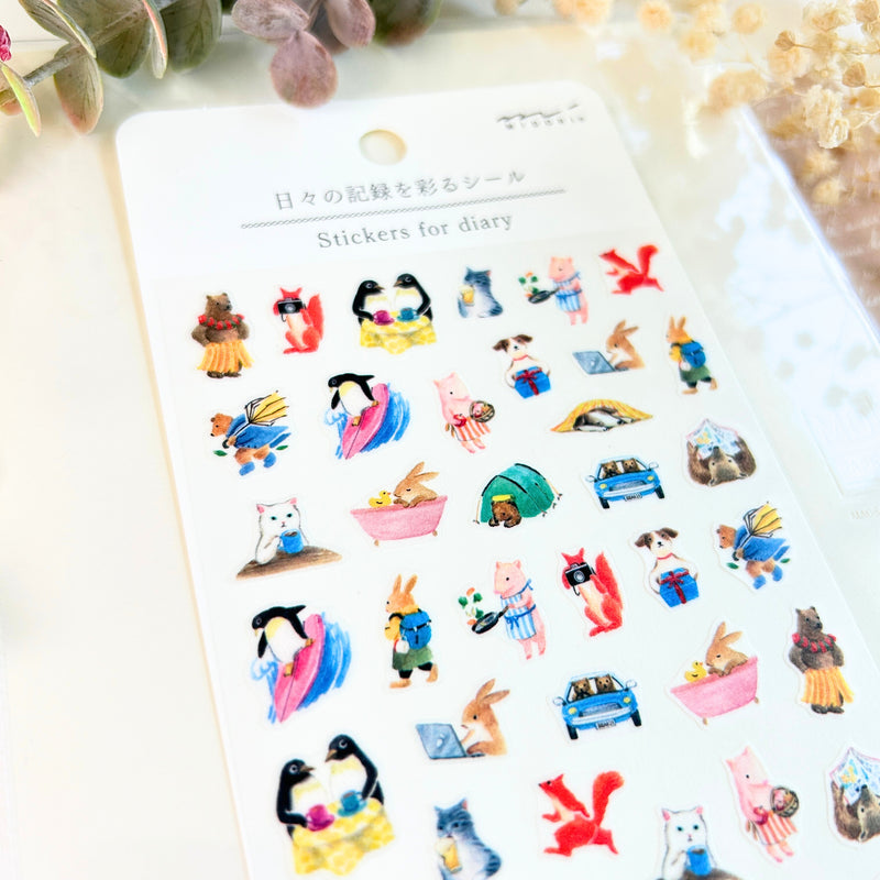 Midori - Animal Activities Sticker Sheet