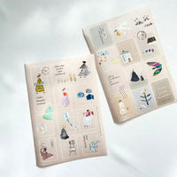 Pion - Japanese Minimal Style Postage Stickers (2 Sheets)