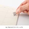 Midori - BLACK & WHITE FLOWER STICKERS (2 sheets)