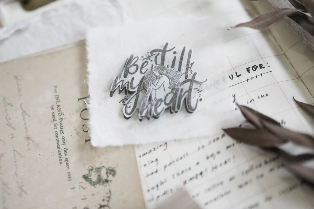Black Milk Project - BE STILL MY HEART (Prayer Series) | Rubber Stamp