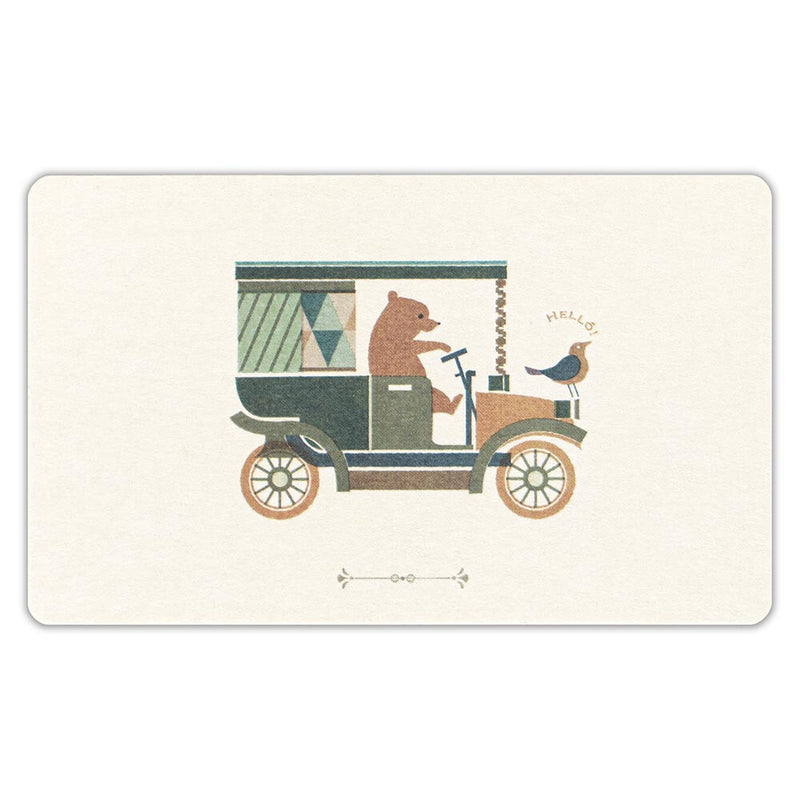 Vintage Bear Mini Greeting Notecard Set